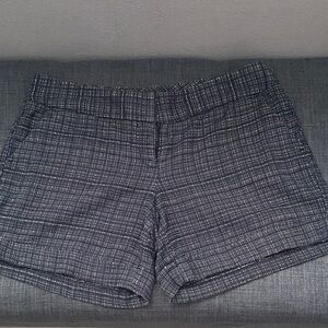 The Limited Women's Black and White Checkered Shorts